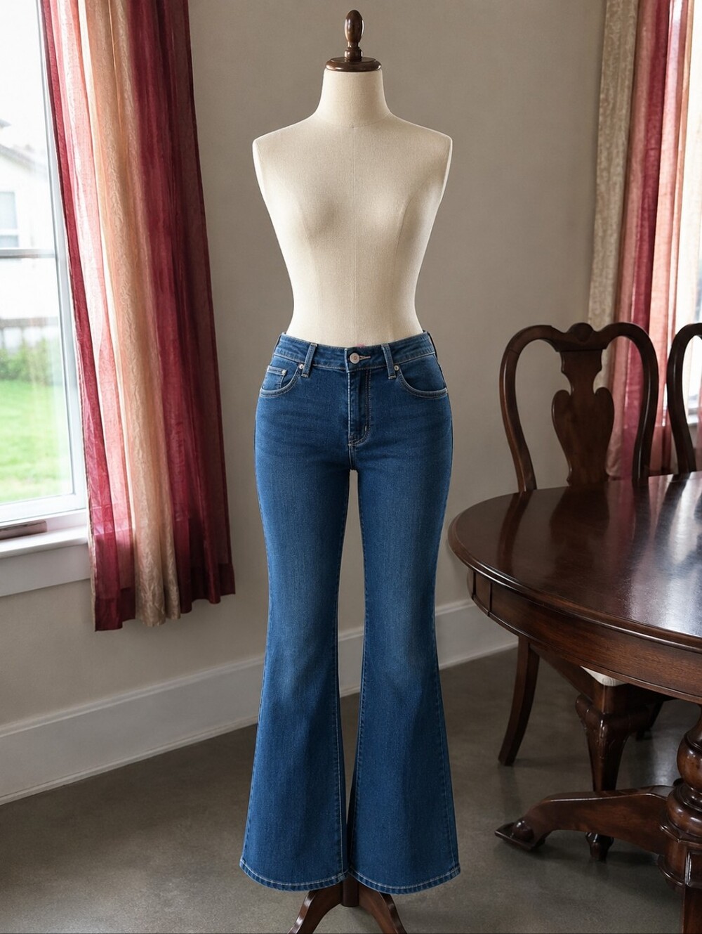 Jessica London Dark Blue Wide Leg Jeans